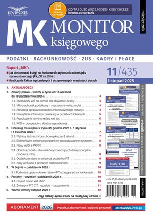 Monitor Księgowego – e-wydanie – 11/2025