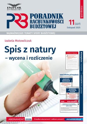 Poradnik Rachunkowości Budżetowej – e-wydanie – 11/2025