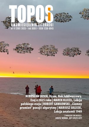 Topos. Dwumiesięcznik literacki – e-wydanie – 4/2025