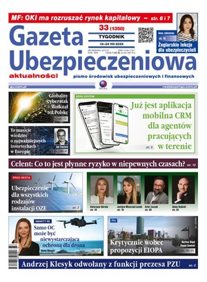 Gazeta Ubezpieczeniowa – e-wydanie – 33/2025