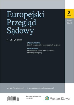 Europejski Przegląd Sądowy – e-wydanie – 8/2025