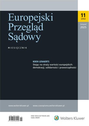 Europejski Przegląd Sądowy – e-wydanie – 11/2025