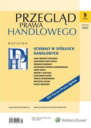 Przegląd Prawa Handlowego – e-wydanie – 9/2025