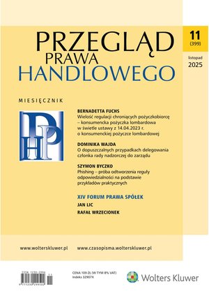 Przegląd Prawa Handlowego – e-wydanie – 11/2025