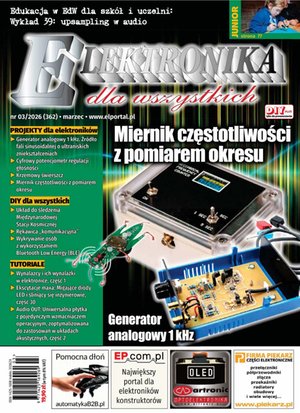 komputery, internet, technologie, informatyka: Elektronika dla Wszystkich – e-wydanie – 3/2026