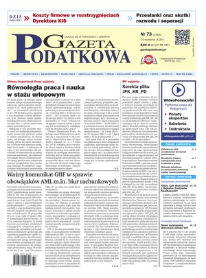 Gazeta Podatkowa – e-wydanie – 73/2026