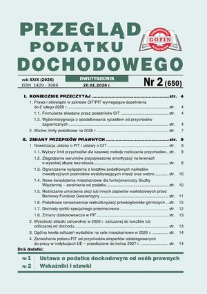 Przegląd Podatku Dochodowego – e-wydania – 2/2026