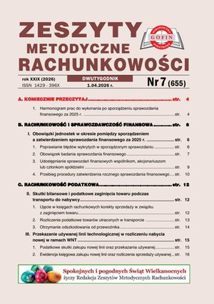 Zeszyty Metodyczne Rachunkowości – e-wydania – 7/2026