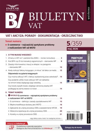 Biuletyn VAT – e-wydanie – 5/2026