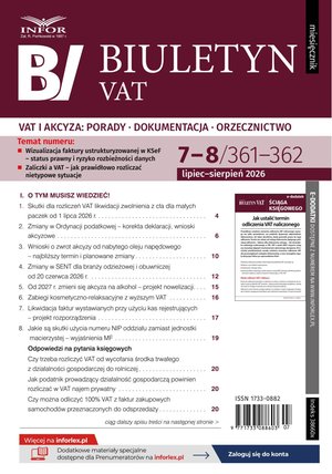 Biuletyn VAT – e-wydanie – 7-8/2026