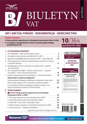 Biuletyn VAT – e-wydanie – 10/2026