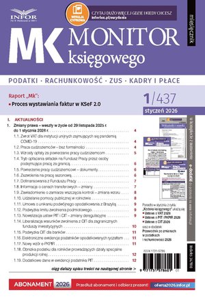 Monitor Księgowego – e-wydanie – 1/2026