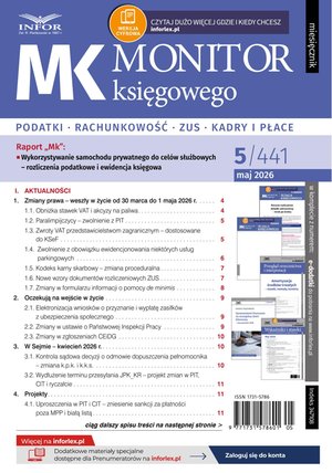 Monitor Księgowego – e-wydanie – 5/2026