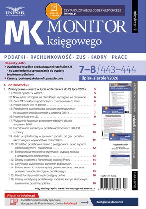 Monitor Księgowego – e-wydanie – 7-8/2026