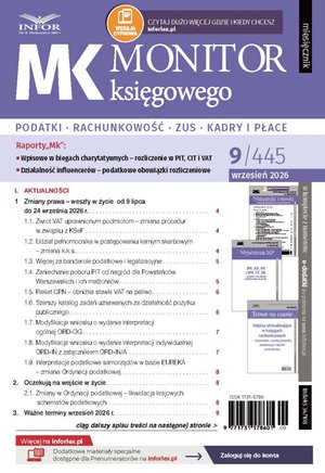 Monitor Księgowego – e-wydanie – 9/2026