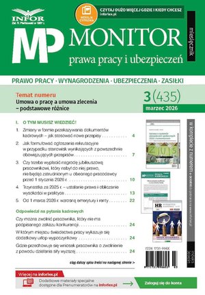 Monitor Prawa Pracy i Ubezpieczeń – e-wydanie – 3/2026