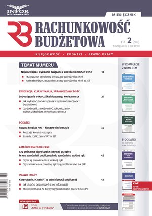 Rachunkowość Budżetowa – e-wydanie – 2/2026