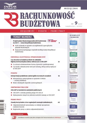 Rachunkowość Budżetowa – e-wydanie – 9/2026