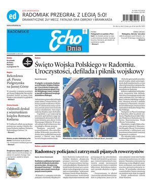 dzienniki: Echo Dnia - Radomskie – e-wydanie – 189/2026