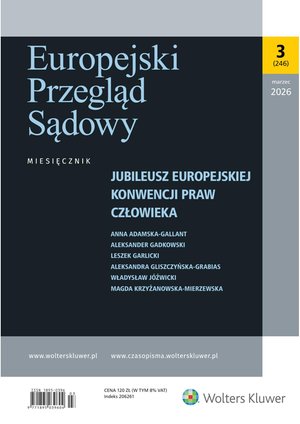 Europejski Przegląd Sądowy – e-wydanie – 3/2026