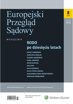 Europejski Przegląd Sądowy – e-wydanie – 8/2026