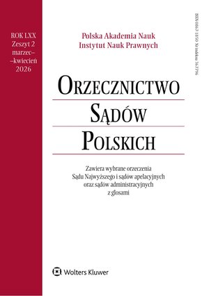 Orzecznictwo Sądów Polskich – e-wydanie – 2/2026