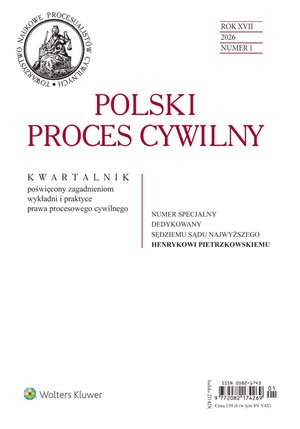 Polski Proces Cywilny – e-wydanie – 1/2026