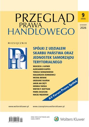 e-prasa: Przegląd Prawa Handlowego – e-wydanie – 9/2026