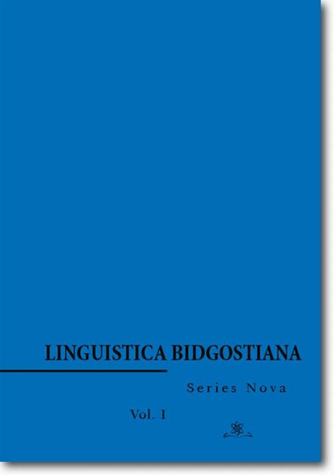 ebooki: Linguistica Bidgostiana. Series nova. Vol. 1 – ebook