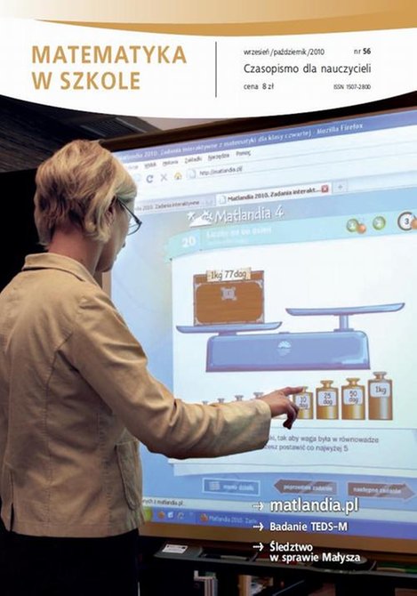 ebooki: Matematyka w Szkole. Czasopismo dla nauczycieli. Nr 56 – ebook