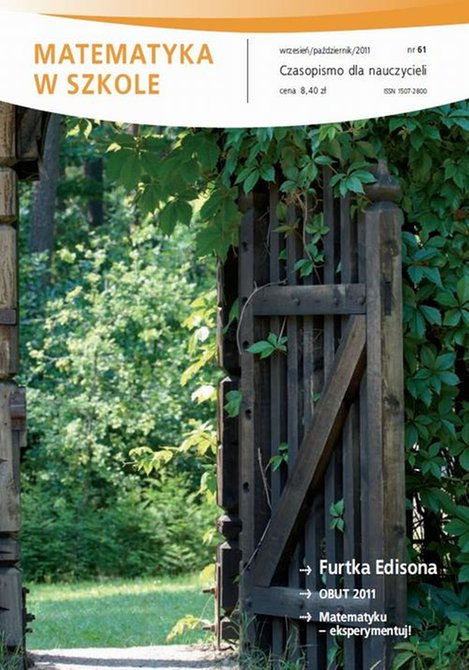 ebooki: Matematyka w Szkole. Czasopismo dla nauczycieli. Nr 61 – ebook