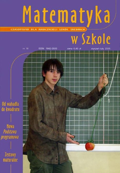 ebooki: Matematyka w Szkole. Czasopismo dla nauczycieli szkół średnich. Nr 16 – ebook