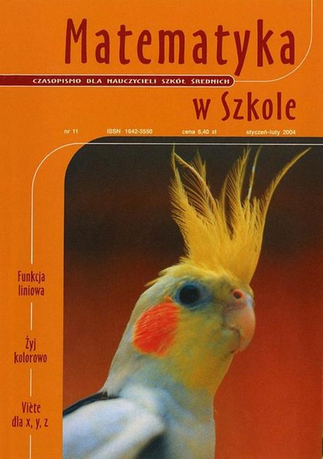 ebooki: Matematyka w Szkole. Czasopismo dla nauczycieli szkół średnich. Nr 11 – ebook