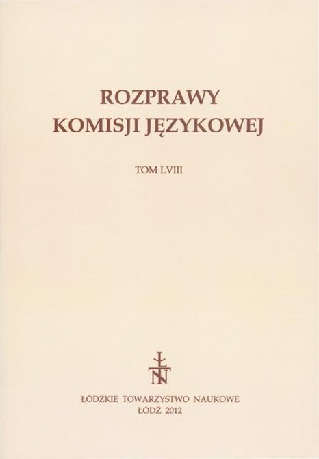 ebooki: Rozprawy Komisji Językowej ŁTN t. LVIII – ebook