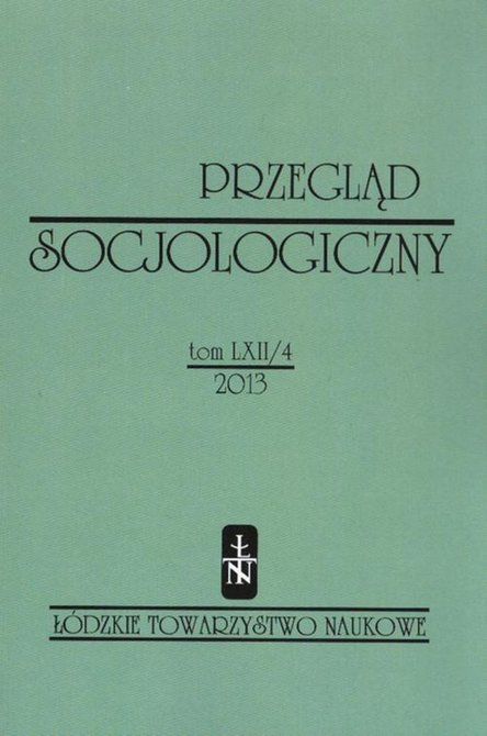 ebooki: Przegląd Socjologiczny t. 62 z. 4/2013 – ebook