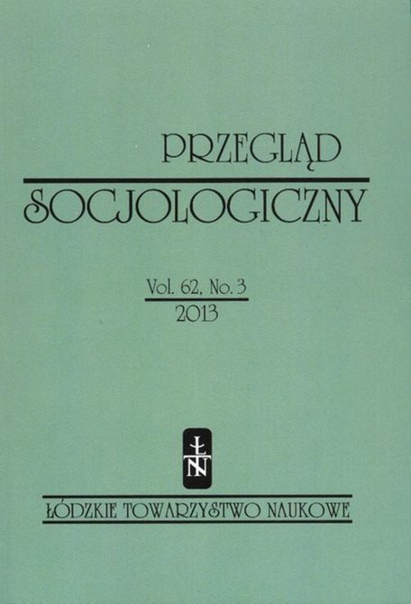 ebooki: Przegląd Socjologiczny t. 62 z. 3/2013 – ebook