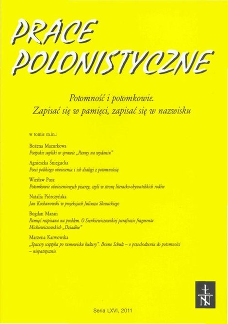 ebooki: Prace Polonistyczne t. 66/2011 – ebook