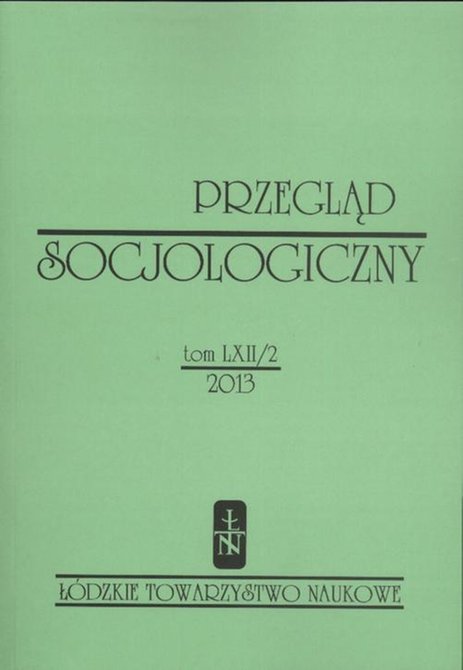 ebooki: Przegląd Socjologiczny t. 62 z. 2/2013 – ebook