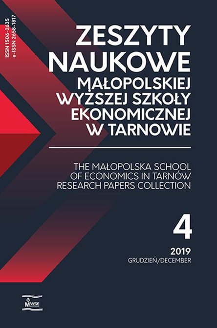 ebooki: Zeszyty Naukowe Małopolskiej Wyższej Szkoły Ekonomicznej w Tarnowie 4/2019 – ebook