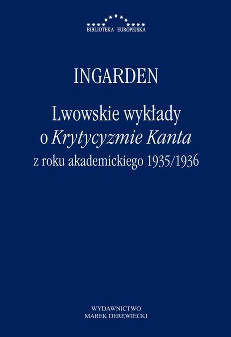 ebooki: Lwowskie wykłady o Krytycyzmie Kanta z roku akademickiego 1935/1936 – ebook