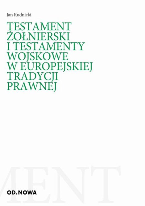ebooki: Testamenty żołnierskie – ebook