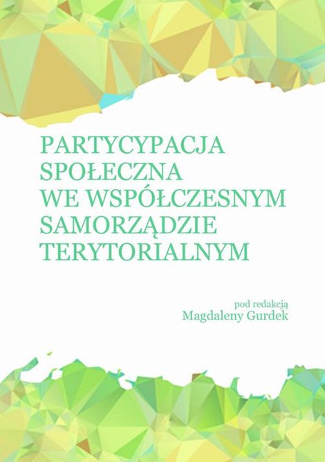 ebooki: Partycypacja społeczna we współczesnym samorządzie terytorialnym – ebook