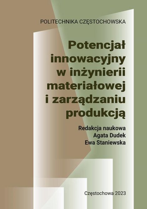 ebooki: Potencjał innowacyjny w inżynierii materiałowej i zarządzaniu produkcją – ebook
