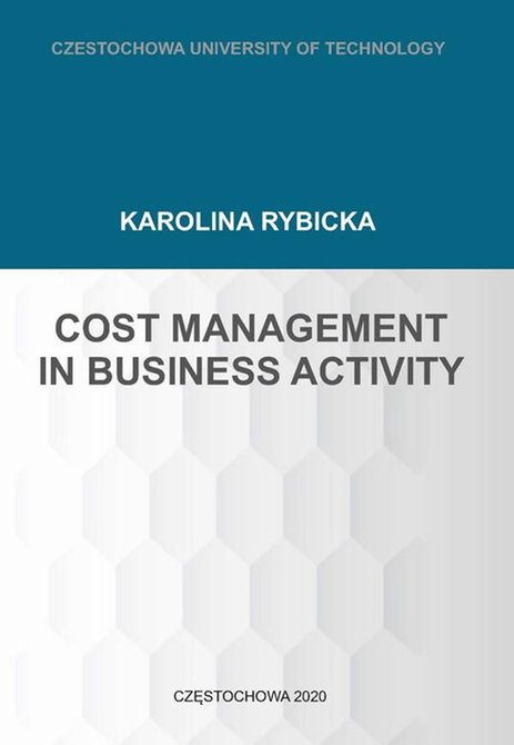 ebooki: Cost Management in Business Activity – ebook