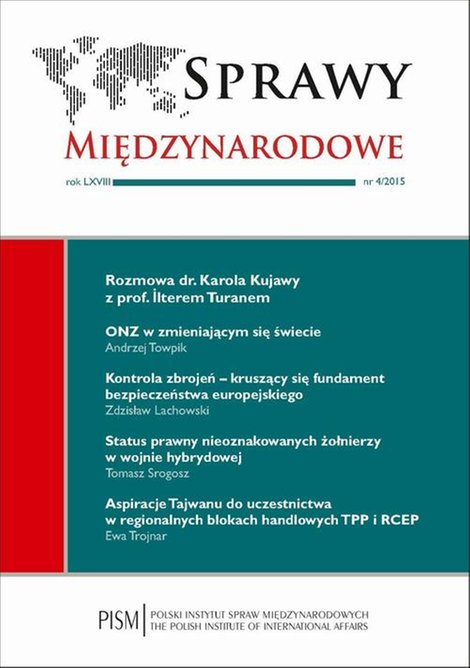 ebooki: Sprawy Międzynarodowe 4/2015 – ebook