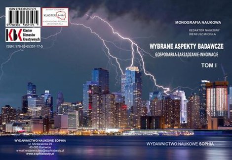 ebooki: Wybrane aspekty badawcze. Gospodarka, Zarządzanie, Innowacje TOM I – ebook