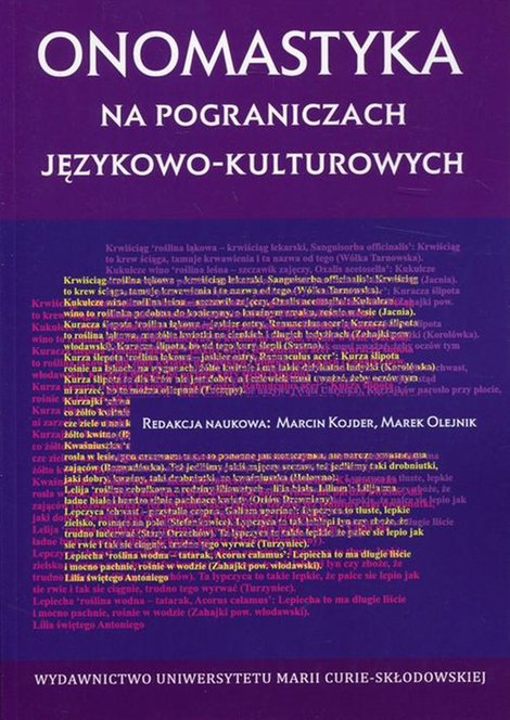 ebooki: Onomastyka na pograniczach językowo-kulturowych – ebook