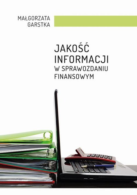 ebooki: Jakość informacji w sprawozdaniu finansowym – ebook