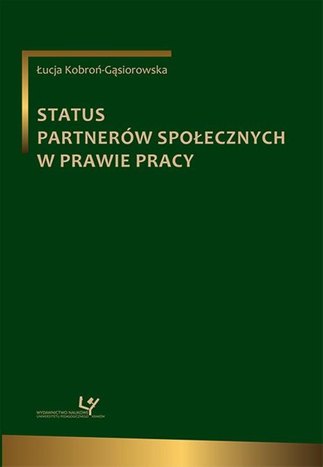 ebooki: Status partnerów społecznych w prawie pracy – ebook
