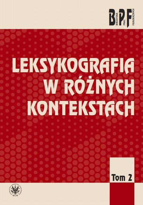 ebooki: Leksykografia w różnych kontekstach. Tom 2 – ebook